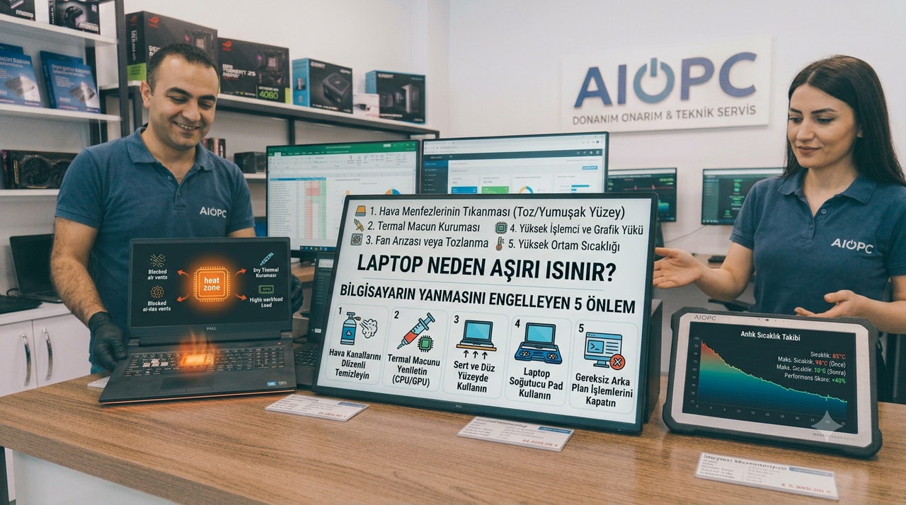 Laptop Neden Aşırı Isınır? Bilgisayarın Yanmasını Engelleyen 5 Önlem | AIOPC Blog
